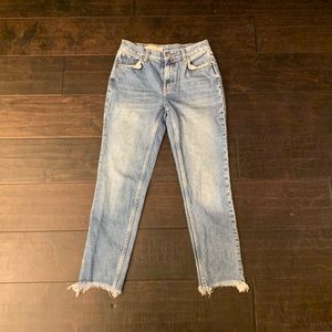 Pilcro and the letter press high waisted jeans